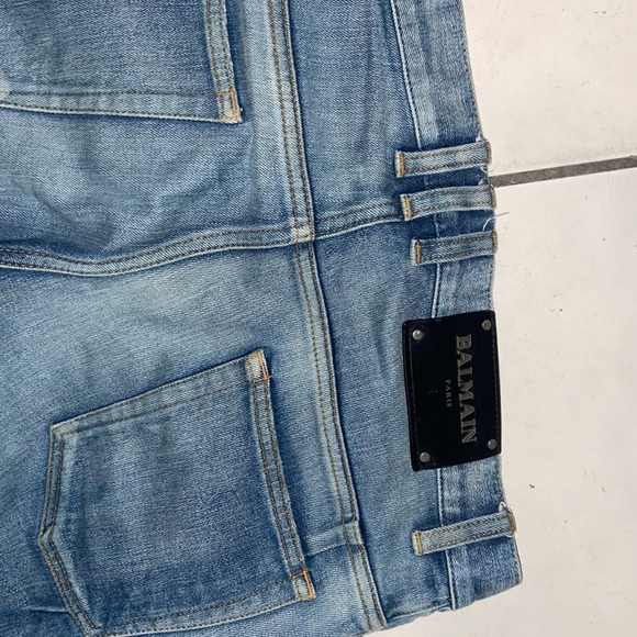 Balmain Jeans SLIM FIT BIKER SZ 30 (100% AUTHENTIC) - Picture 3 of 4